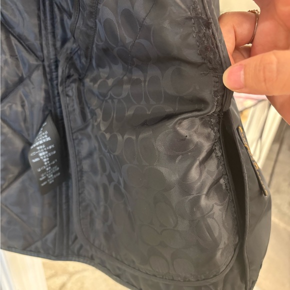 Coach women Quilted black Jacket - Picture 6 of 11